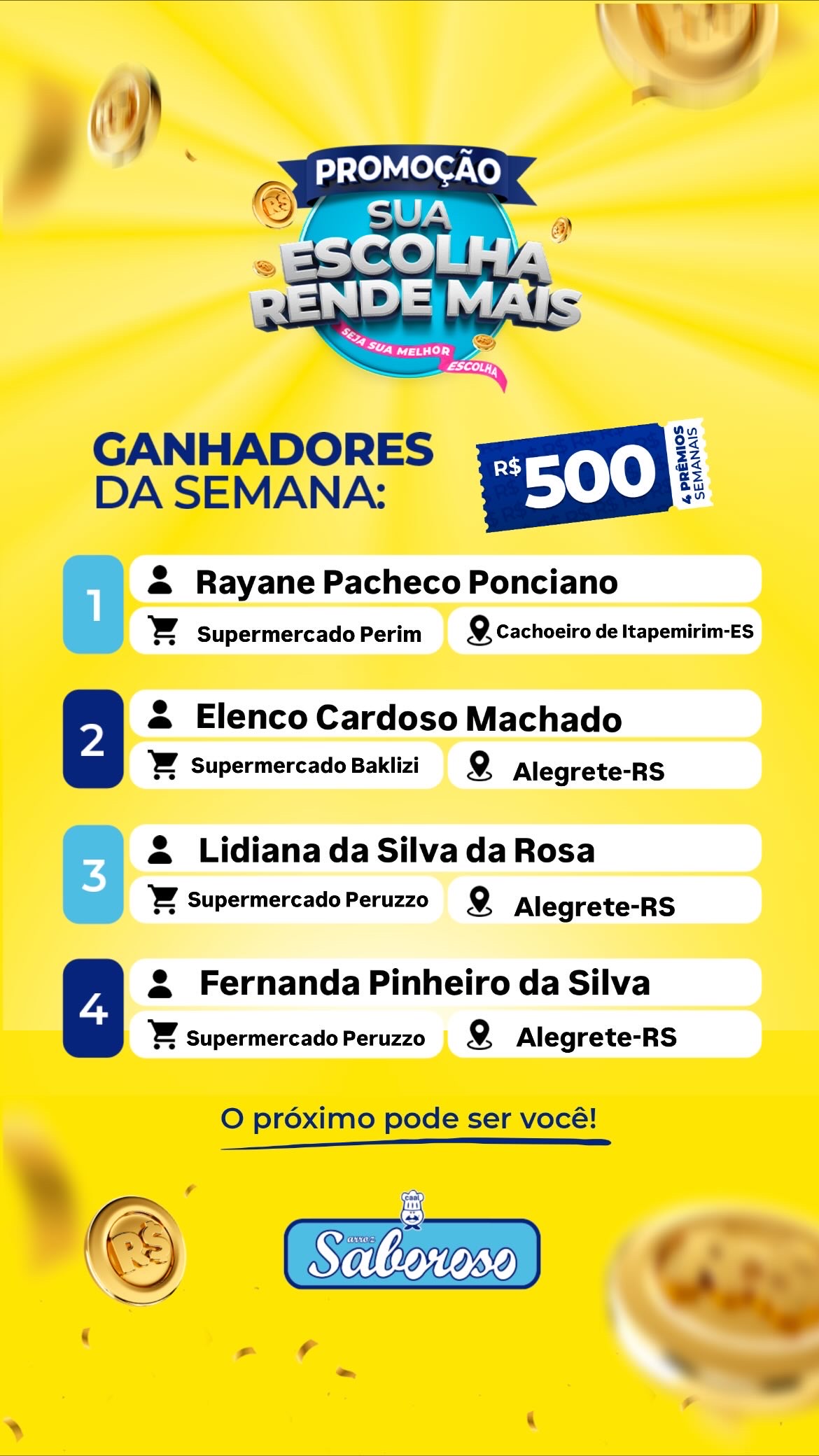 A campanha “Sua escolha rende mais” começou com tudo! 🩵
