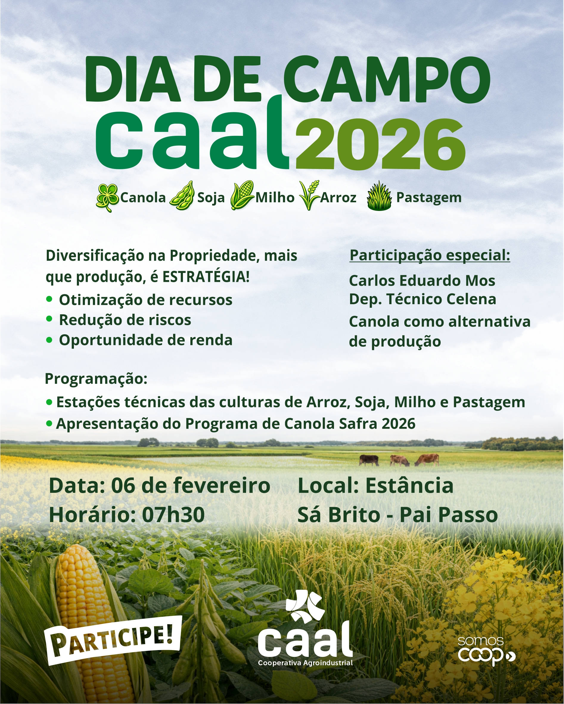 O Dia de Campo CAAL 2026 está chegando
