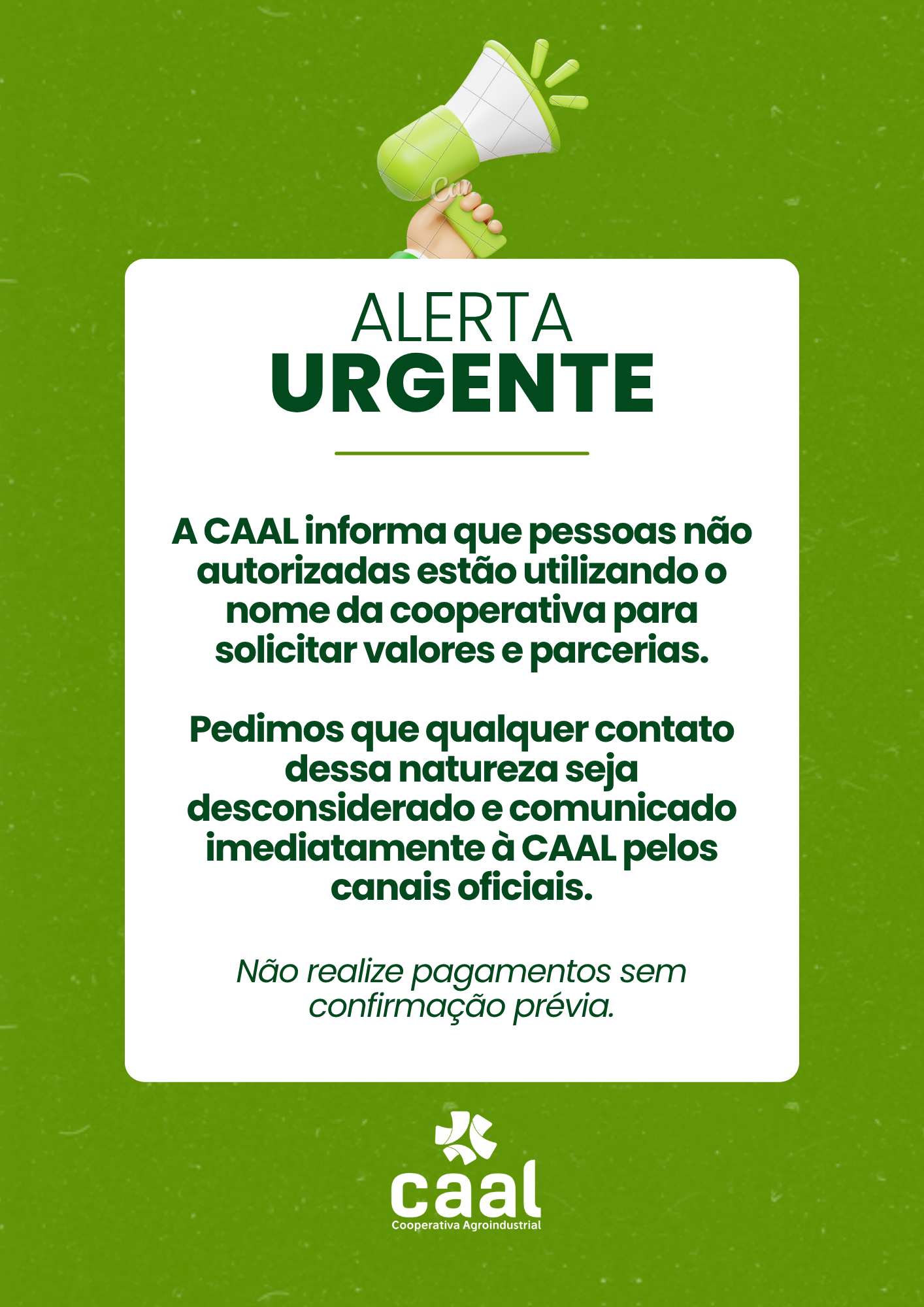 Aviso Oficial – CAAL