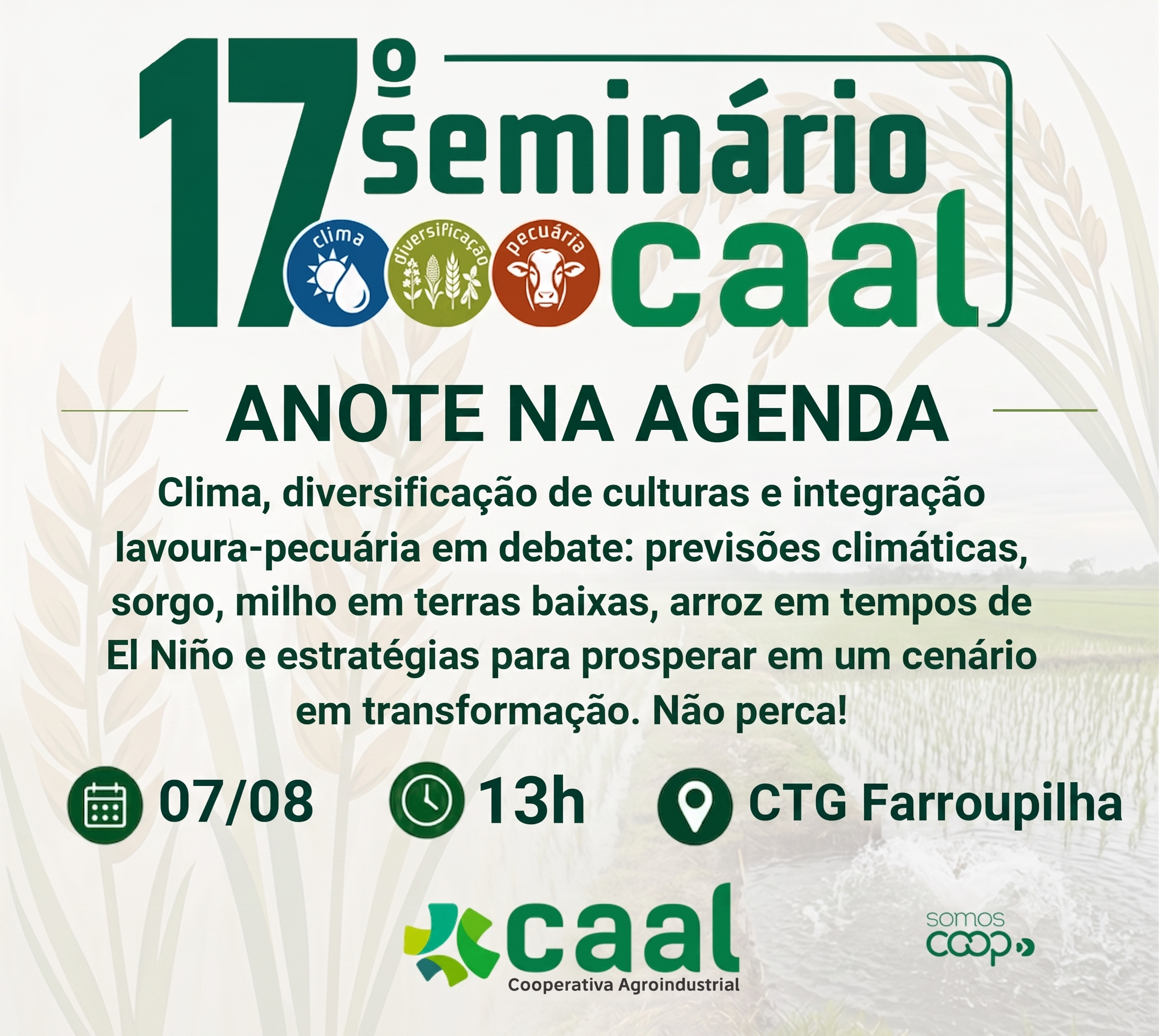 Vem aí o 17º Seminário CAAL!